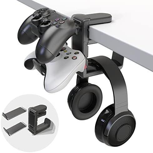 EURPMASK 3-in-1 Rotating Headphone Stand w/2 Detachable Controller Holders by EURPMASKChoosethecolorofeurope