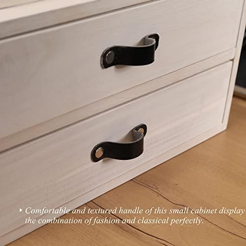 Desk Organizer Drawers for Office Supplies Kitchen Storage - Wood Makeup Organizer Box/Countertop Drawers Chest for Dresser Wooden Cabinet Printer Stand Machine Shelf White (FAX2C-WH） - Image 5