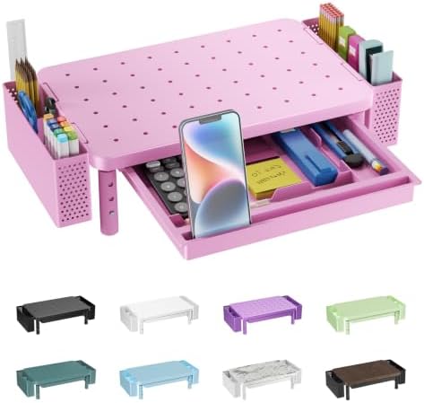 WALI Computer Monitor Stand with Storage and Pen Holder by WALI