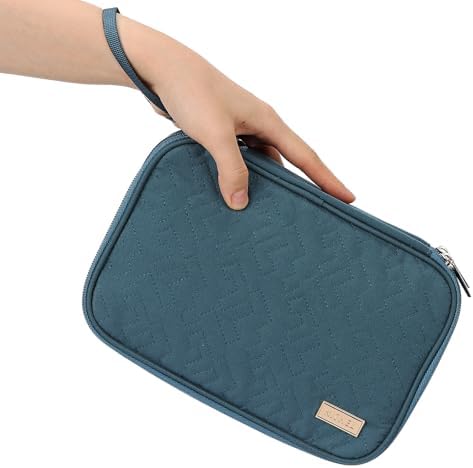 NISHEL Travel Cord Organizer Case, Large, Lake-Blue - Image 3