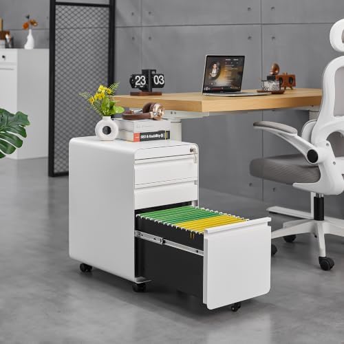 Lockable 3 Drawer File Cabinets for Home Office - Image 2