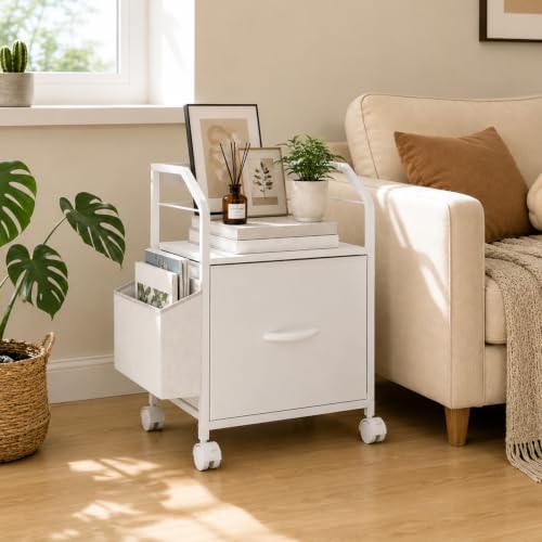 MAHANCRIS Small File Cabinet, Rolling Filing Cabinet for Under Desk - Image 6