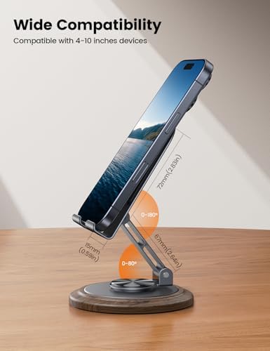 Lamicall Sturdy Grey Phone Stand, Desk Accessories for Men - Image 6