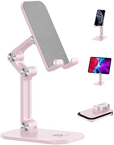 Phone Stand for Desk, Foldable Cell Phone Stand Holder, Pink by OCYCLONE