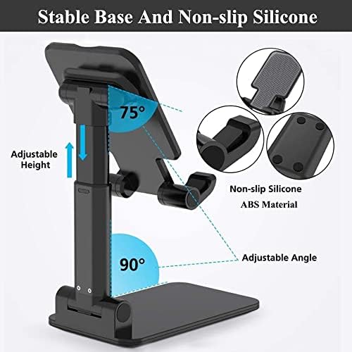 2 Pcs Cell Phone Stand for Desk Adjustable & Foldable Phone Holder - Image 4