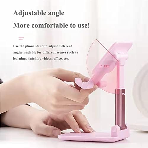 2 Pcs Cell Phone Stand for Desk Adjustable & Foldable Phone Holder - Image 3