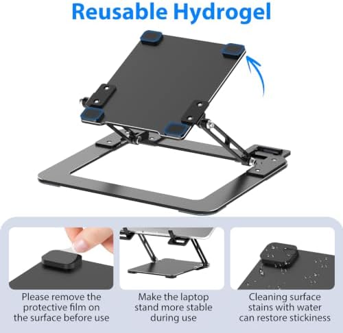 Ultra-Thin Laptop Stand for Desk, Adjustable Laptop Riser - Image 3