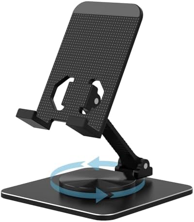 Adjustable Phone & Tablet Stand, Fits 4–9.7in Devices, Black by SOJUNER