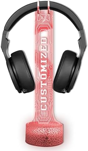 Personalized Headphone Stand Gifts for Men Boyfriend, Custom Gamertag Light Sign Headset Holder, Custom Headset Stand with 16 Color Lights, Gamer LED Sign, Gift for Gamers and Streamers - Image 6