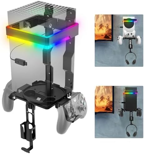 Fosmon Wall Mount for Xbox Series X/S Gaming Console Shelf Kit Stand by Fosmon
