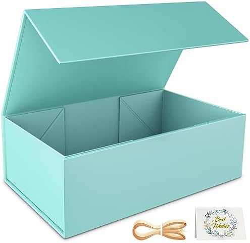 Turquoise Gift Box, 12x6x4'' Gift Boxes with Lids for Presents by RYDDOY