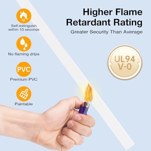 Delamu Cable Hider, 630in Cord Hider Cord Covers for 1 Wire on Wall, Premium Wire Covers for Cords, Cable Cover Organizer, TV Wires Hiders for Wall Mounted Tv, L15.7X W0.55x H0.4in, White - Image 6