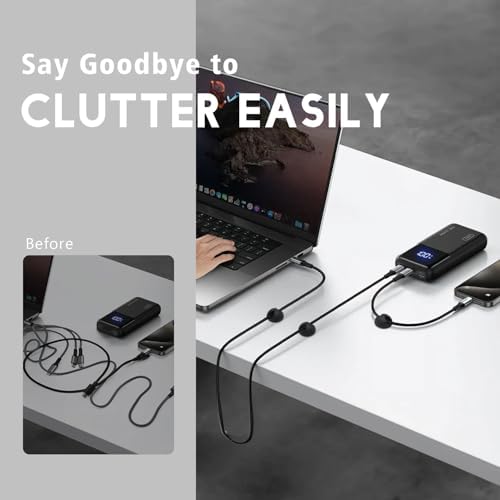 Cable Clips, Phone Cord Holder for Wire Management, Black 9 PCS - Image 4