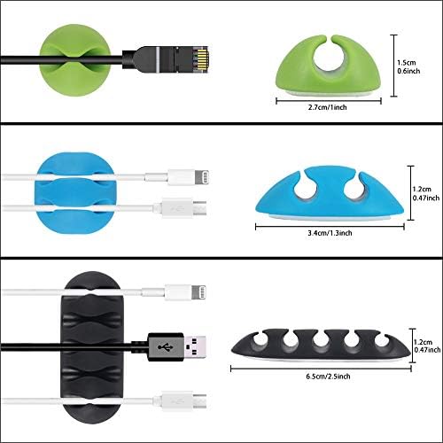 6pcs Self-Adhesive Cable Clips for Computer, Electrical, Charging - Image 3