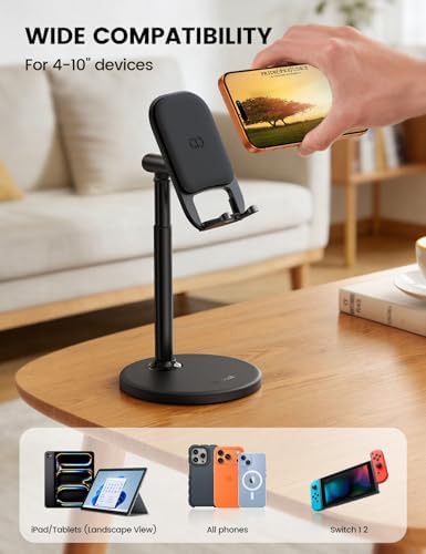 Lamicall Cell Phone Stand for Desk - [Height Angle] Adjustable Phone Holder - Image 6
