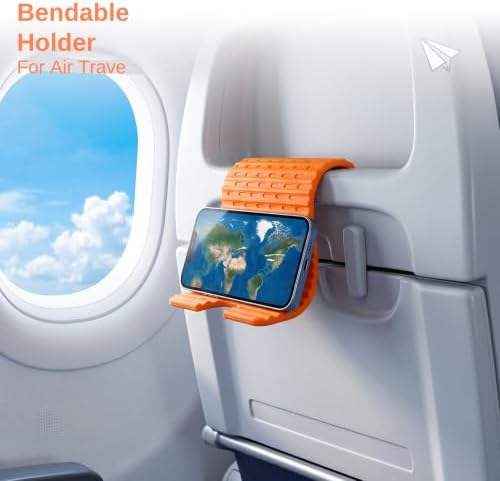 Airplane Phone Holder, Silicone Foldable Phone Stand for Desk and Travel - Image 3