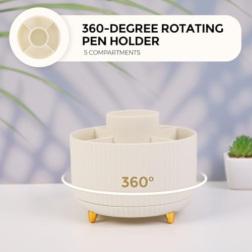SKYDUE Desk Organizer Set with Rotating Pen Holder for Desk,Office Supplies - Image 6