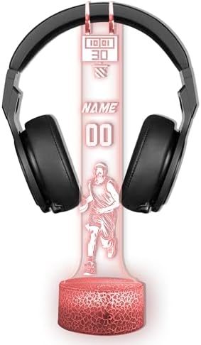 Custom LED Headphone Stand with Name Design, Gifts for Men Boyfriend, Custom Gamertag Light Sign Headset Holder, Custom Headset Stand with 16 Color Lights, Gamer LED Sign, Gift for Gamers - Image 6
