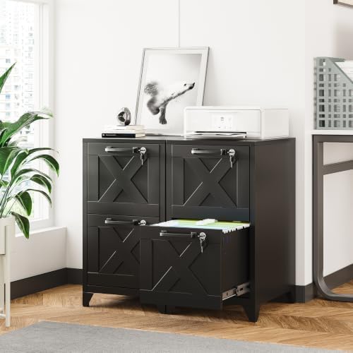 File Cabinet with Lock Vertical Filing Storage Cabinet Office Home Steel for Letter Size File Cabinet Locked,Assembly Required - Image 5