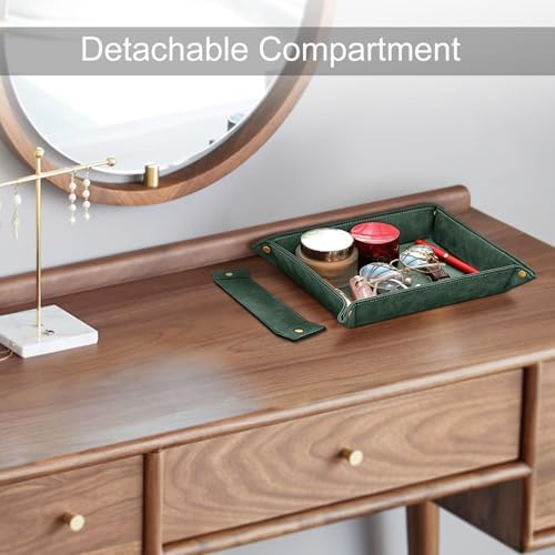 SITHON Valet Tray Desktop Storage Organizer with 2 Compartments - Image 6