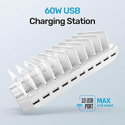 【5PCS】Unitek 10-Port Charging Station, USB Charger Dock for Multiple Device - Image 4