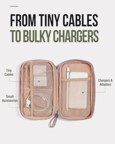 NISHEL Electronics Travel Organizer Cord Case, Charger Cable Tech Bag - Image 3