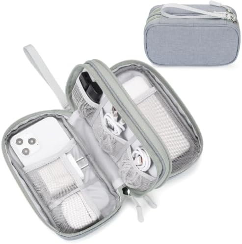 FYY Electronic Organizer, Travel Tech Pouch Bag, Cable Organizer Light Grey by FYY