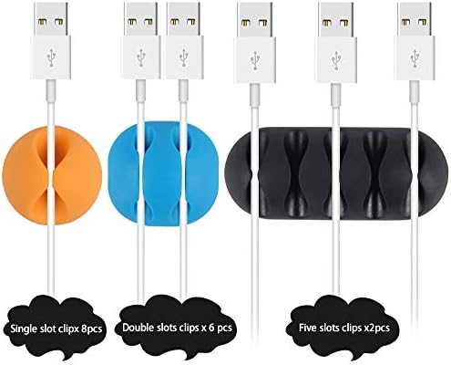 6pcs Self-Adhesive Cable Clips for Computer, Electrical, Charging - Image 2
