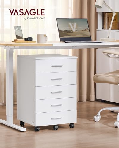 VASAGLE File Cabinet with Wheels, 7 Drawers, Tool-Free Sliding Rails - Image 2