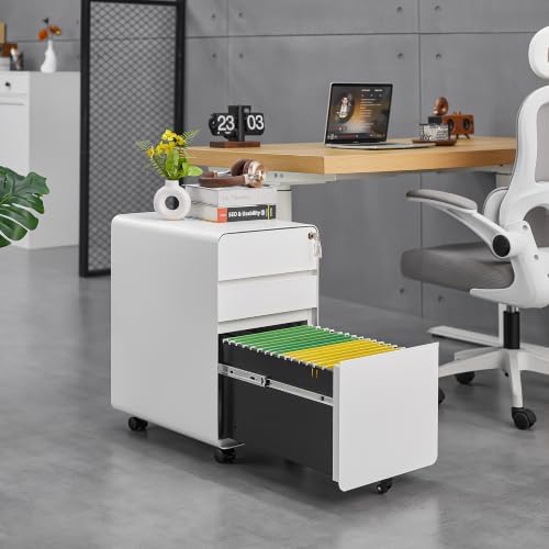 3 Drawer Mobile File Cabinets for Home Office - Image 2