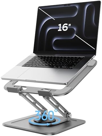 Adjustable Laptop Stand for Desk with 360 Base by LOXP