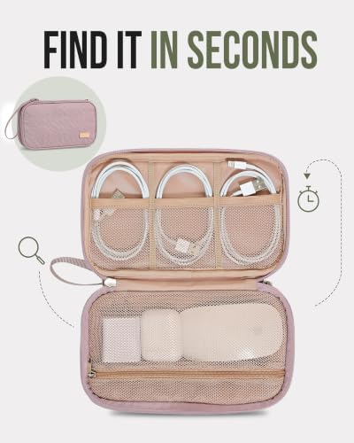 NISHEL Electronics Travel Organizer Cord Case, Charger Cable Tech Bag - Image 4