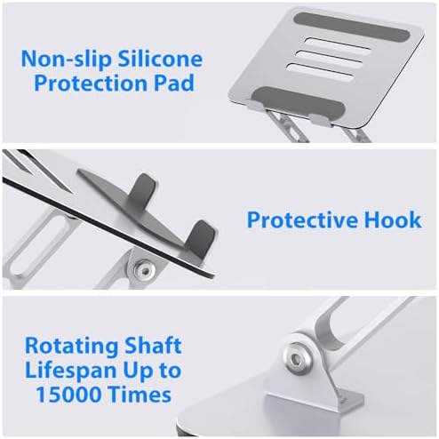 Laptop Stand for Desk, Adjustable Laptop Riser Holder - Image 6