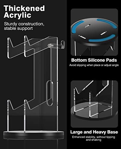 MoKo Universal Game Controller & Headset Stand, 2-in-1 Holder Acrylic - Image 3