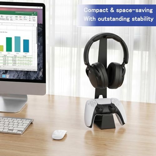 Headphone and Controller Stand Gaming Headset Stand Metal - Image 2