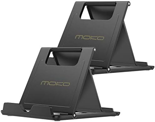 Moko 2 Pack Cell Phone Stand for Desk, Tablet Stand for 4"-11" Devices by MoKo