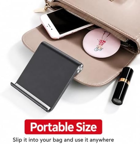 Foldable Phone & Tablet Stand for Desk, Adjustable Portable Phone Holder for Smartphones & Mini Tablets, Non-Slip Design - Image 4