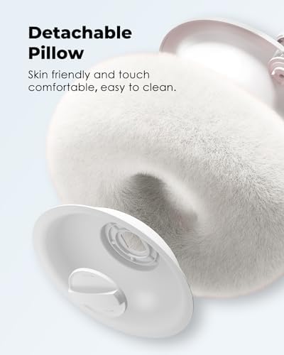 Viozon Tablet Stand Pillow, Compatible with 4.7"-13" Phone/Tablet, iPad, iPhone, Samsung, Google, Kindle, 360°Adjustable Phone Holder for Bed with Soft Plush Fabric, and Detachable Bowl, White - Image 6