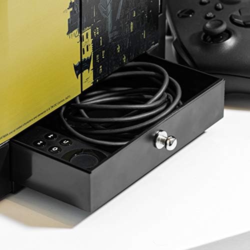 Numskull Official Batman Gaming Accessory Locker & Storage Stand – Holds 10 Games/DVDs, 4 Controllers, Headset, and Accessories – Durable & Compact Organizer – Official Batman Merchandise - Image 3