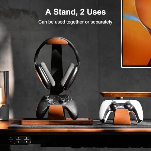 UPERGO Headphone and Headset Stand with Controller Holders for Gaming Desk - Image 2