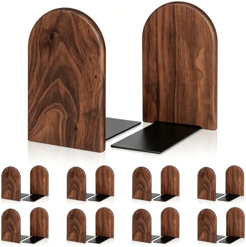 Book Ends,Medium 8 Pair Bookends Wood Book Ends (8, Medium) by shikaman