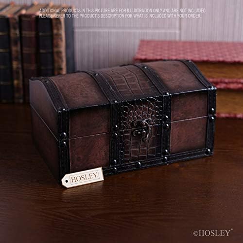 Hosley Decorative Wooden Storage Box with Leather Clasp 9 Inch Long. Ideal Gift for Wedding Special Occasion Study Home Den Dorm Spa Aromatherapy Settings Memories O4 - Image 6
