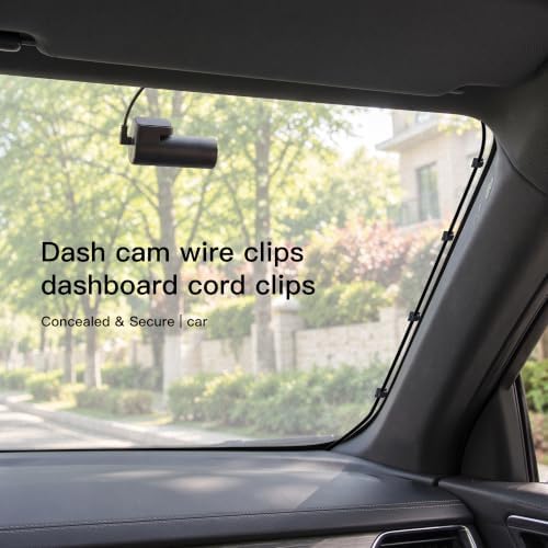 30 Pcs Small Black Adhesive Cable Clips for Cord Management Under Desk Nightstand Phone PC Charger Plug Speaker TV Cord Holder Keeper Hook Wall Wire Organizer Car Dash Cam Ethernet Christmas Light - Image 5