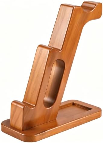 DEQIANG Solid Wood Headphone Stand with Dual Controller Holder (Set-1) by DEQIANG
