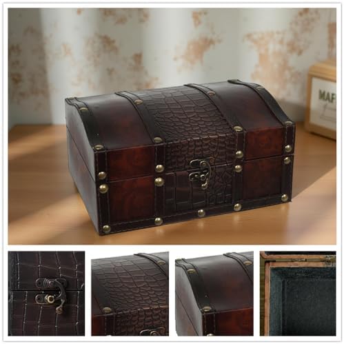 Hosley Decorative Wooden Storage Box with Leather Clasp 9 Inch Long. Ideal Gift for Wedding Special Occasion Study Home Den Dorm Spa Aromatherapy Settings Memories O4 - Image 5