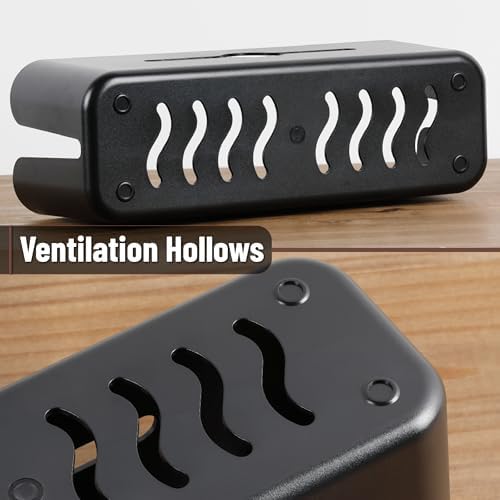 Bates- Cable Management Box, Small, Cable Organizer Box, Cord Organizer Box, Cable Box Organizer, Cord Management Box, Cord Hider Box, Cord Box for Wires on Floor, Power Strip Cover Box Baby Proof - Image 4