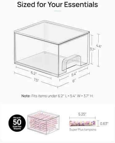 Vtopmart 8 Pack Small Clear Stackable Storage Drawers for Desk, Countertop - Image 2