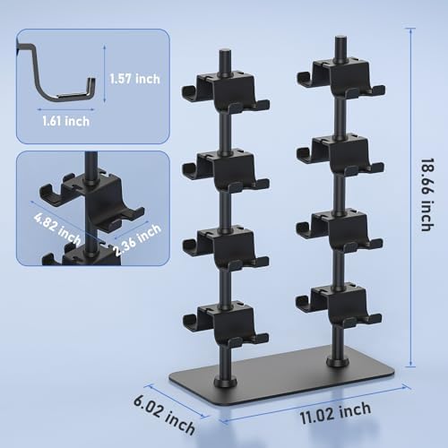 MANMUVIMO Controller Holder for 16 Xbox PS5 PS4 Gaming Controller, Video Game Controller Holder Headphone Stand for Desk, Gamer Gifts for Men, Gaming Room Accessories Maximum Organizer Rack - Image 5