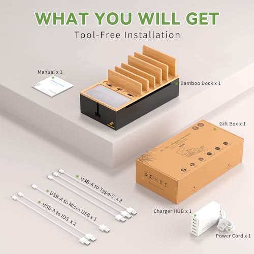 Docking Station for Multi Devices -Natural + Black - Image 2