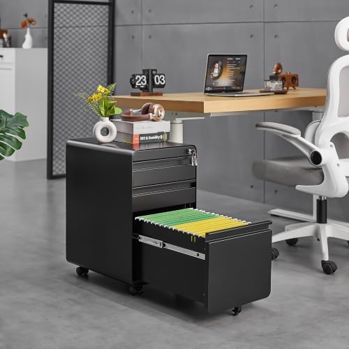 Lockable 3 Drawer Filing Cabinets for Home Office - Image 2